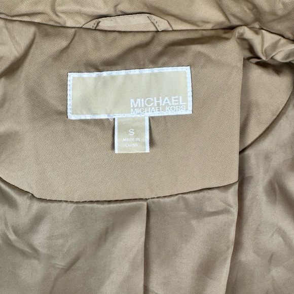 Michael Kors Tan Beige Jacket Excellent Condition - Size: SM - 77E5300M32 - Picture 6 of 16